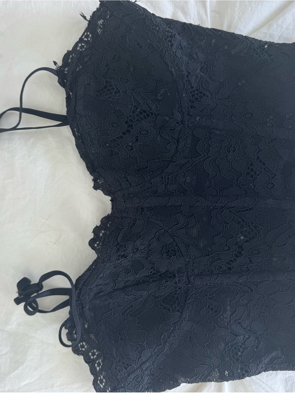 Zara Black Lace Camisole Slip Top